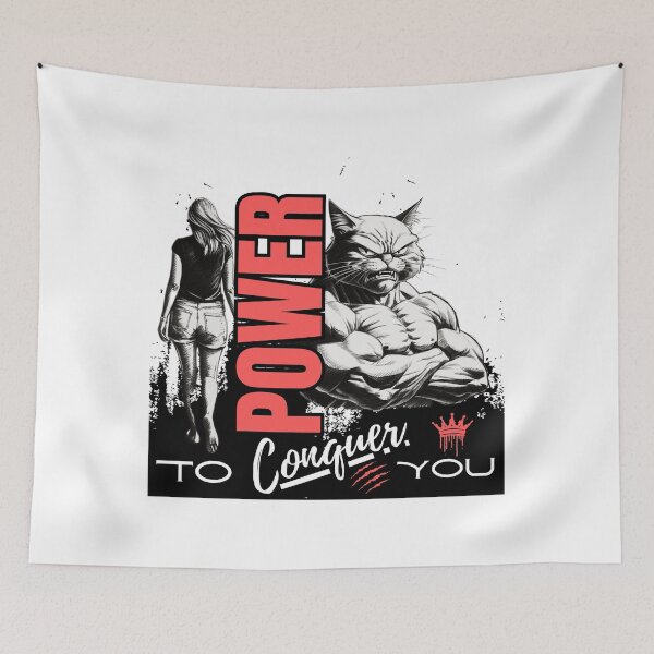 Item preview, Power to conquer you, Exclusive Gift for Fitness & Gym Warriors RED designed and sold by MaFleiva.