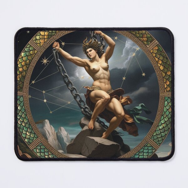 Item preview, Andromeda Chained Greek Mythology painting art designed and sold by Vintage Designs +.