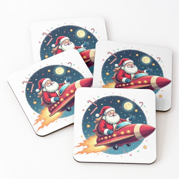 Item preview, Santa's Rocket Sleigh - A Magical Christmas Journey designed and sold by SakkharinT-Cad.