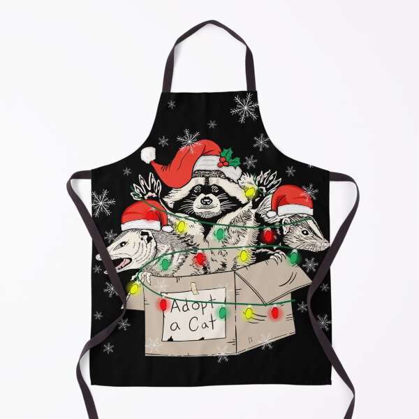 Item preview, Trashin Through The Snow Garbage Gang Opossum Raccoon Santa designed and sold by PrinChic!.
