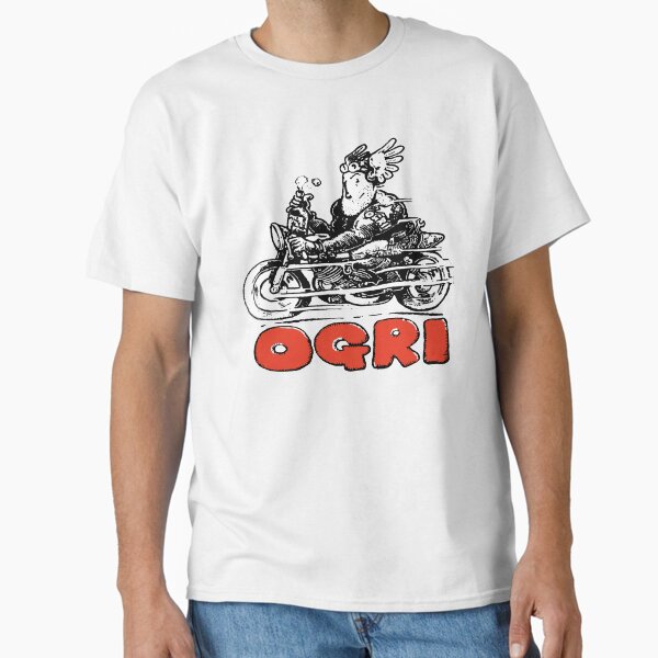 Item preview, Rough Sketch Ogri Classic Comic Biker designed and sold by Chilled Peak.