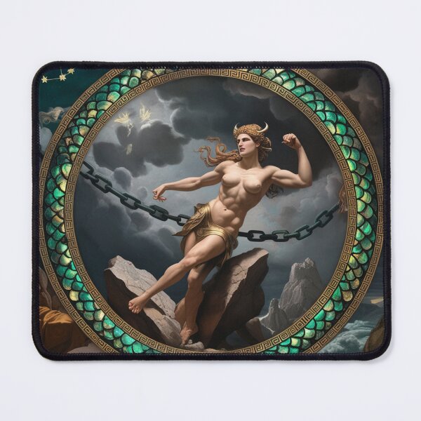 Item preview, Andromeda Chained Greek Mythology painting art designed and sold by Vintage Designs +.