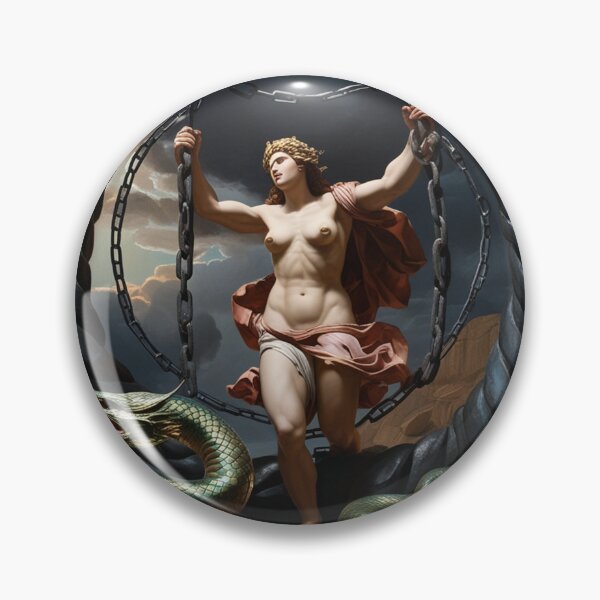 Item preview, Andromeda Chained Greek Mythology painting art designed and sold by Vintage Designs +.