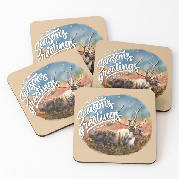 Item preview, Southern Mountain Caribou (Season Greeting Borderless) designed and sold by alandodrawing.