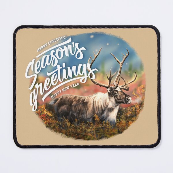 Item preview, Southern Mountain Caribou (Season Greeting Borderless) designed and sold by alandodrawing.