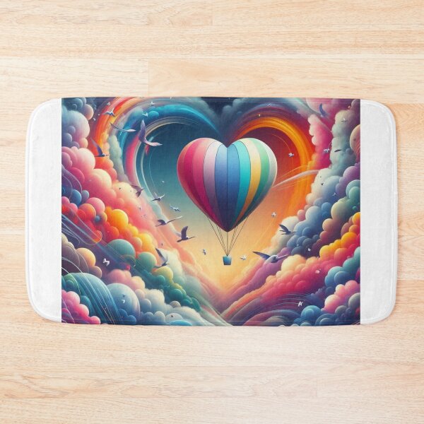 Item preview, Flying Colorful Heart designed and sold by kharatsuchita.
