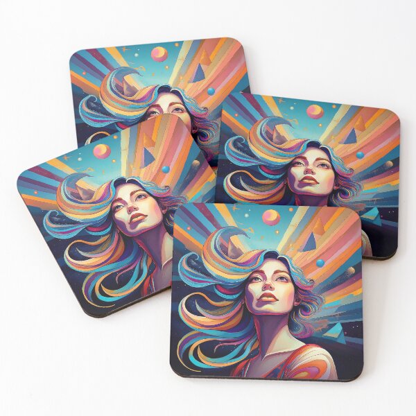 Item preview, Cosmic Dreamer: A Vibrant Journey Through Color and Space designed and sold by hutech.