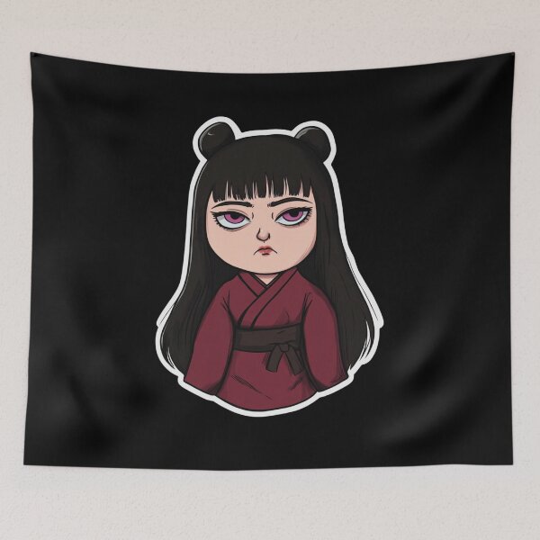 Item preview, Nadja Doll Sticker | Whimsical Doll Illustration | Cute Collectible Art | Adorable Sticker Design designed and sold by StickerHavenn.