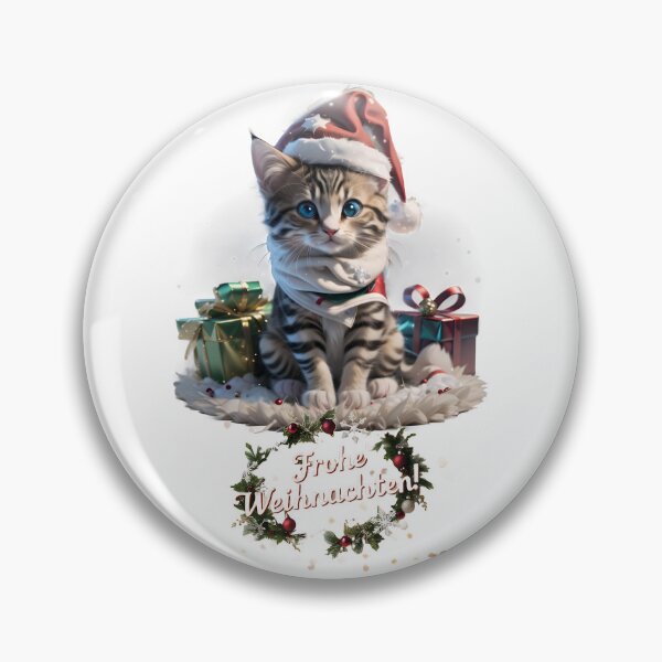 Artikelvorschau, Frohe Weihnachten Katze Weihnachtskätze entworfen und verkauft von Khala.