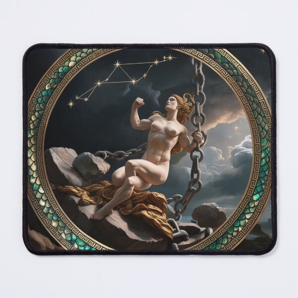 Item preview, Andromeda Chained Greek Mythology painting art designed and sold by Vintage Designs +.