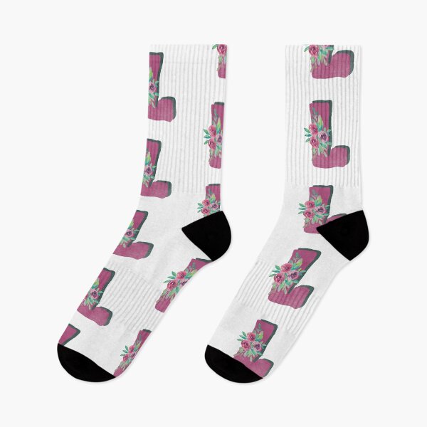 Aperçu de l'œuvre Motif floral monogramme L créée et vendue par Abbybub.