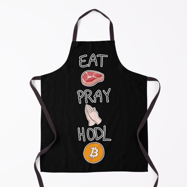 Item preview, Eat Pray HODL BTC Bitcoin Cryptocurrency Eat Pray Love Parody designed and sold by KatelynMitalski.