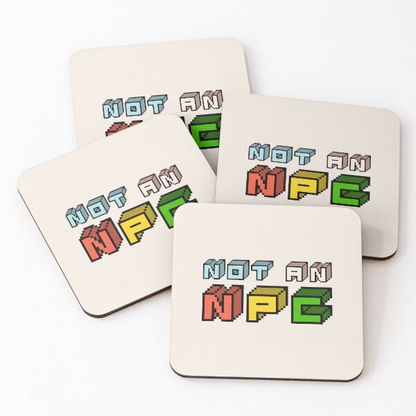 Item preview, 'Not An NPC' Retro Pixel-Art Typography  designed and sold by trepiu.