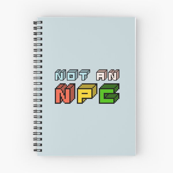 Item preview, 'Not An NPC' Retro Pixel-Art Typography  designed and sold by trepiu.