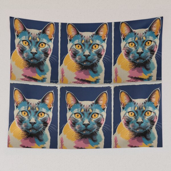 Item preview, Street Art Cats - Burmese designed and sold by Skyeleigh and Spideough.