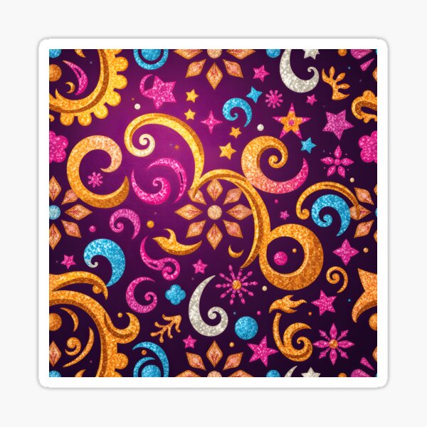 Item preview, "Glittering Colorful Sparkle Pattern" designed and sold by GraphicBoomCo.