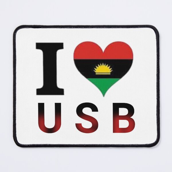 Item preview, "BIAFRA ". I heart U S B : united State of Biafra designed and sold by Obinne.