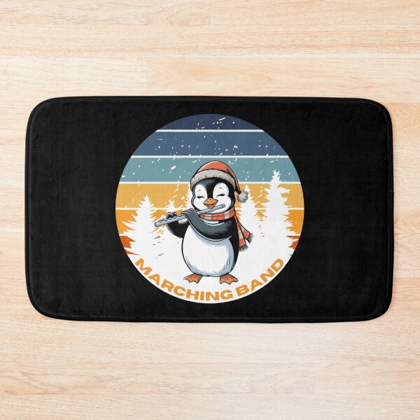 Item preview,  Marching Band,  Penguine Plays the flute, musician , Santa's favorite music teacher,music lover, trombone player designed and sold by KolorellaS.