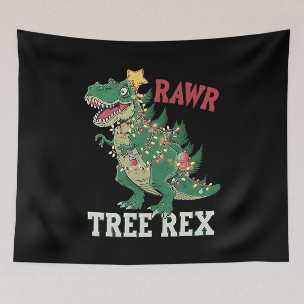 Item preview, Tree Rex Rawr Dinosaur Christmas Pun designed and sold by DomTeesHaven.