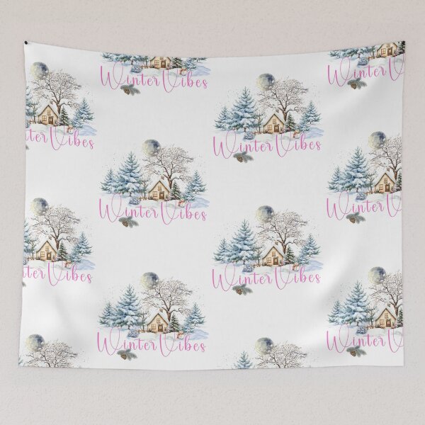 Item preview, Winter Vibes Snowy Landscape designed and sold by MadCatPrints.