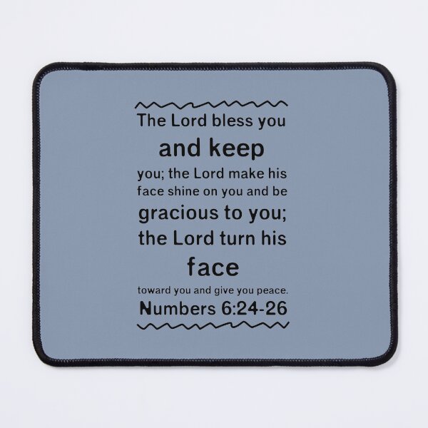 Item preview, Christian Bible Verse Typography for Numbers 6:24-26 designed and sold by Our Bible Journey.