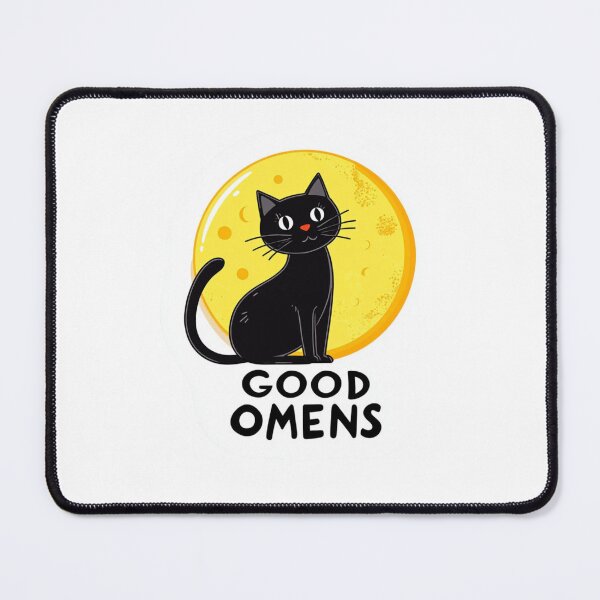 Item preview, Good Omens | Black Cats Are Good Omens Sticker | Positive Cat Design | Whimsical Feline Artwork | Lucky Black Cat Illustration designed and sold by StickerHavenn.