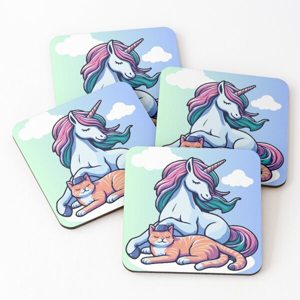 Item preview, Unicorn Stroking A Cat designed and sold by McThingummy.