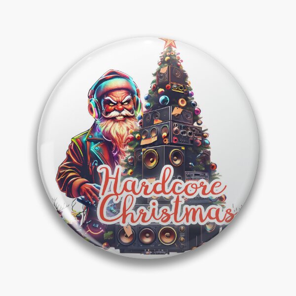 Item preview, Hardcore Christmas - Rave Santa with Speaker Tree designed and sold by Designorigin.