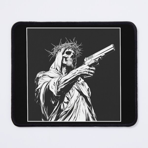 Item preview, Jesus with Gun designed and sold by JacobSpace.
