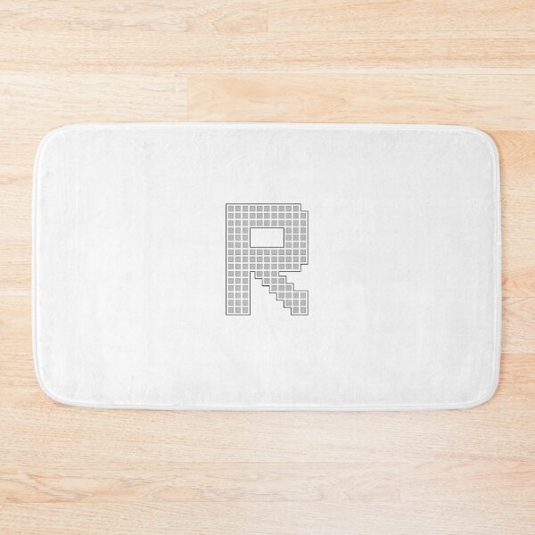 Item preview, Uppercase R - Silver Pixel Block Character designed and sold by PixelGlyphs.