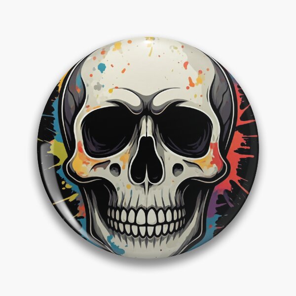 Item preview, Splatter skull designed and sold by skidds.