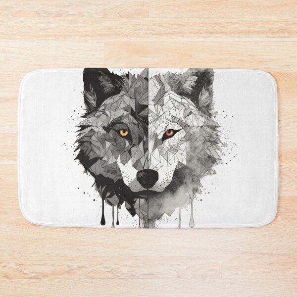 Item preview, Duality of the Wolf: Geometric and Realistic Design designed and sold by ArctiveStudio.