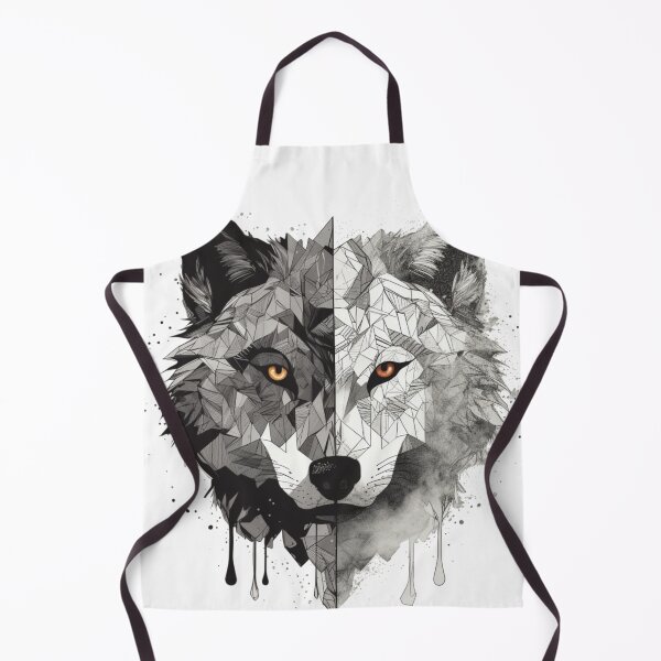 Item preview, Duality of the Wolf: Geometric and Realistic Design designed and sold by ArctiveStudio.