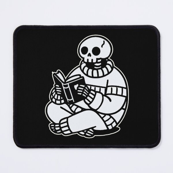 Item preview, Too Cool for Flesh, Still Love a Good Book Skeleton Reading designed and sold by DesignDoodleArt.
