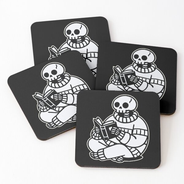 Item preview, Too Cool for Flesh, Still Love a Good Book Skeleton Reading  designed and sold by DesignDoodleArt.