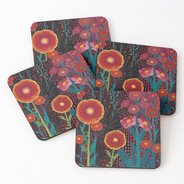 Item preview, Hollyhock flowers - Minimalist Abstract Art designed and sold by NatashaSokolova.