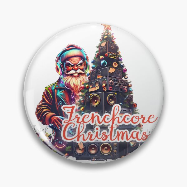Artikelvorschau, Frenchcore Weihnachten - Rave Santa mit Lautsprecherbaum entworfen und verkauft von Designorigin.