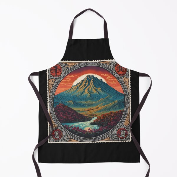 Item preview, Stamping History: Mount Fuji's Vintage Portraits designed and sold by Vintagestamps.