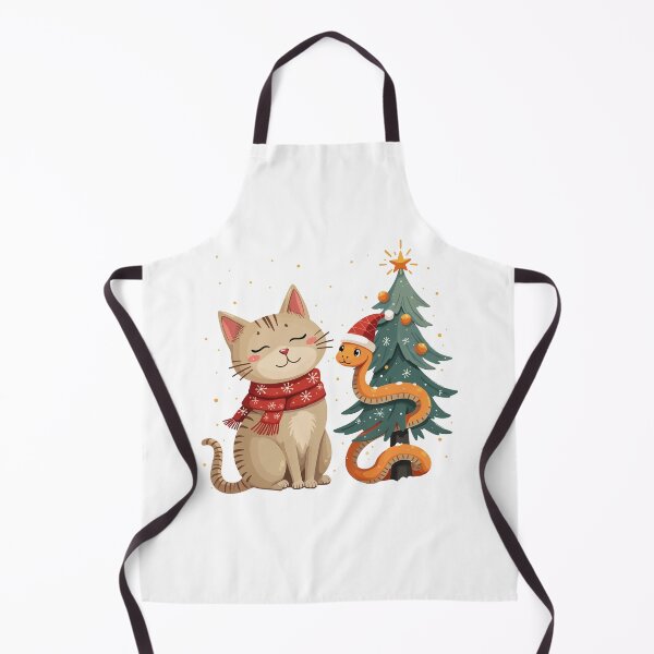 Item preview, snake christmas / cat and snake christmas designed and sold by Krasnovaovaova.