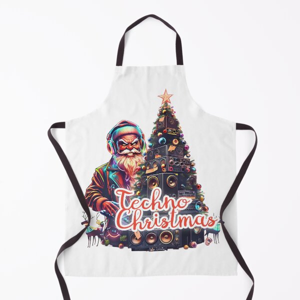 Item preview, Techno Christmas - Rave Santa with Speaker Tree designed and sold by Designorigin.