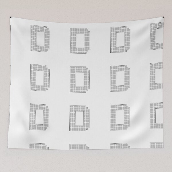 Item preview, Uppercase D - Silver Pixel Block Character designed and sold by PixelGlyphs.