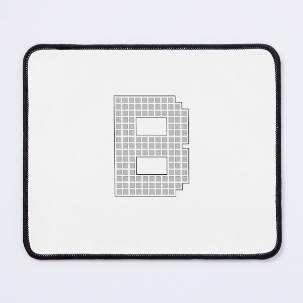 Item preview, Uppercase B - Silver Pixel Block Character designed and sold by PixelGlyphs.