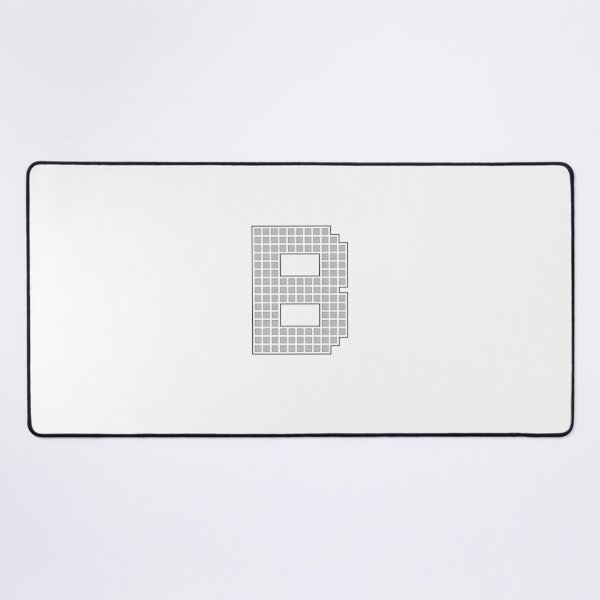 Item preview, Uppercase B - Silver Pixel Block Character designed and sold by PixelGlyphs.