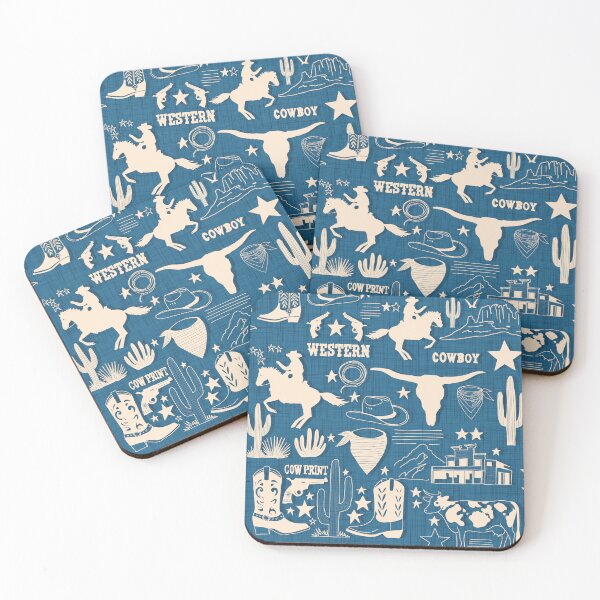 Item preview, Wild West Adventure - Rustic Cowboy Western - Blue designed and sold by susycosta.