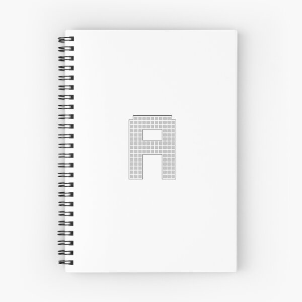 Item preview, Uppercase A - Silver Pixel Block Character designed and sold by PixelGlyphs.
