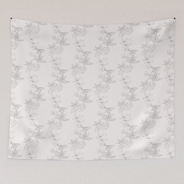 Item preview, Vietnam Wild Flower Line Art 35 designed and sold by tuyetstudio.