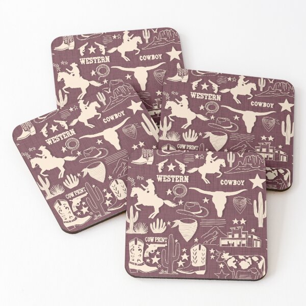 Item preview, Wild West Adventure - Rustic Cowboy Western - Purple designed and sold by susycosta.
