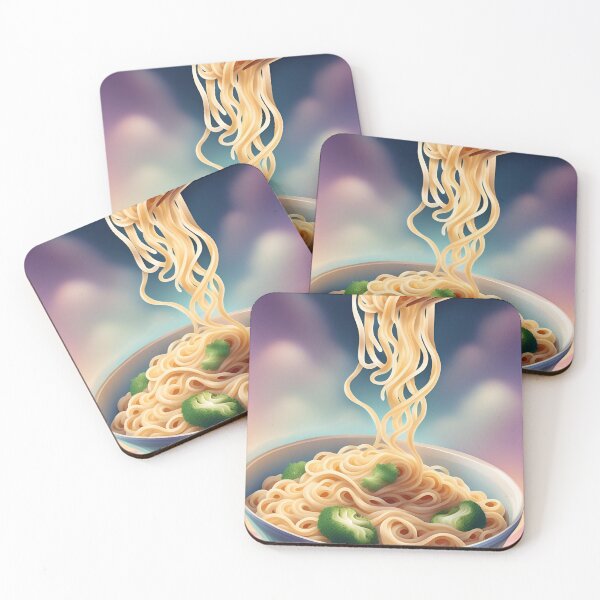 Item preview, A nightly snack: bowl of noodles with broccoli designed and sold by Purr95.