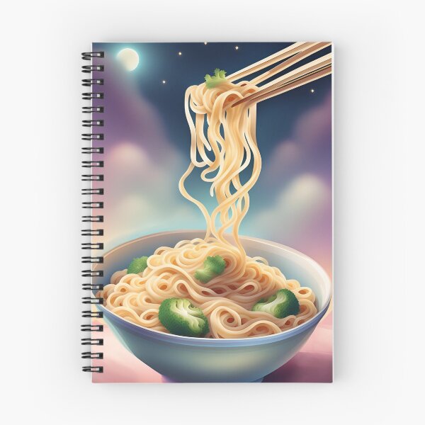 Item preview, A nightly snack: bowl of noodles with broccoli designed and sold by Purr95.