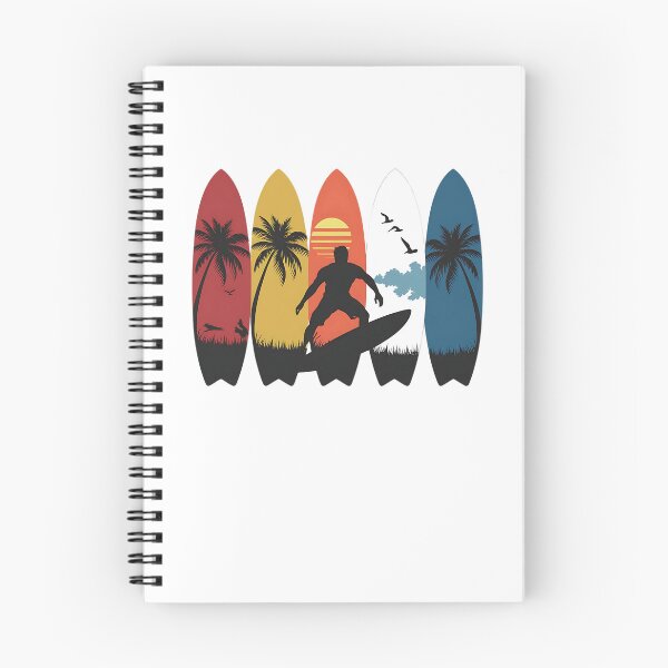 Item preview, Vintage Palm Tree Surfer Surfboard Beach Summer Surf Surfing designed and sold by SlocifieShop.